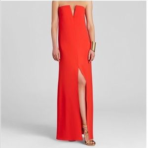 NWT BCBGMAXAZRIA Red Coral Dress